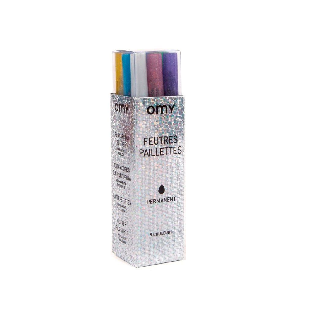 Rotuladores Glitter | Pack 9 uds.