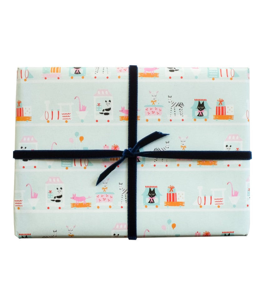 Papel de regalo Tren de Juguete | Pack 3 hojas