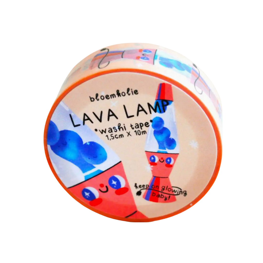 Washi tape lámpara lava