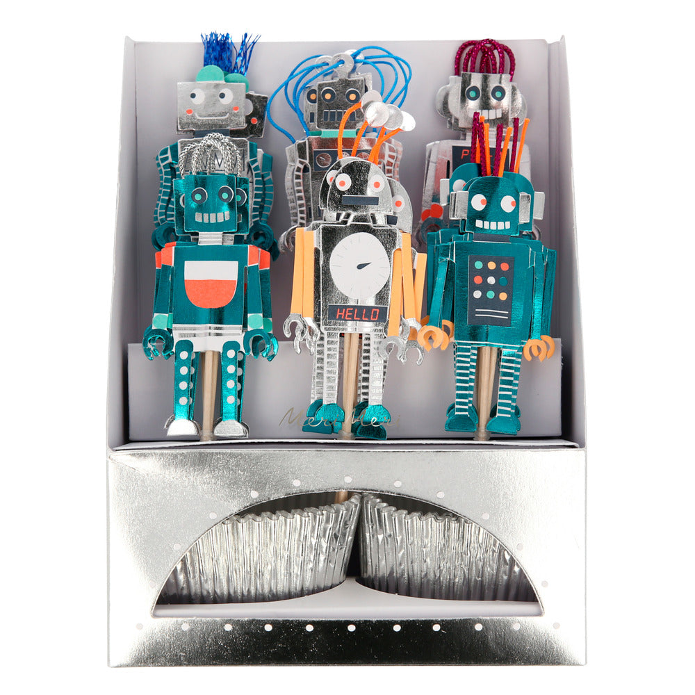 Kit de cupcakes Robot