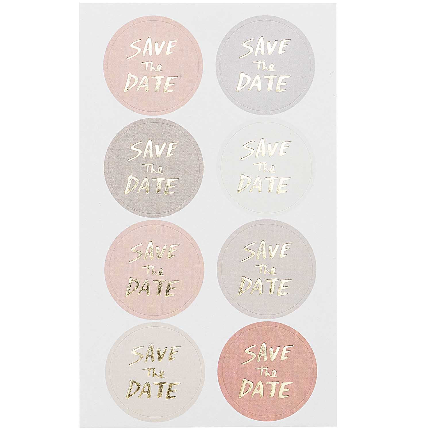 Pegatinas Save the Date | Pack 4 hojas