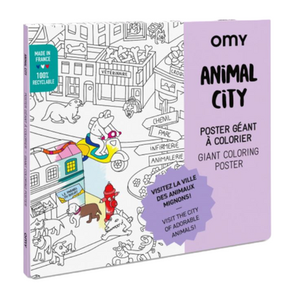 Poster XL Colorear Animal City