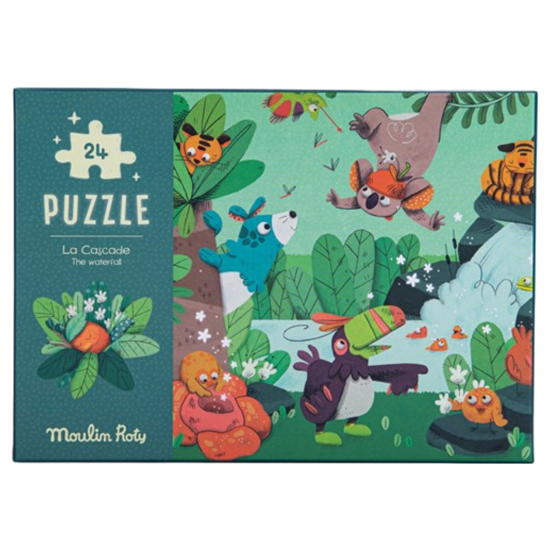 Puzzle fosforescente La Cascada en la Jungla | 24 piezas